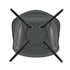 Cadeira de Braços Plástica Eames DAW / Base Ácer Preto